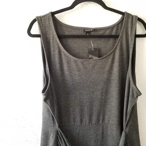 TORRID Jersey Drape Front Tie Shift Dress 2x - Picture 7 of 12